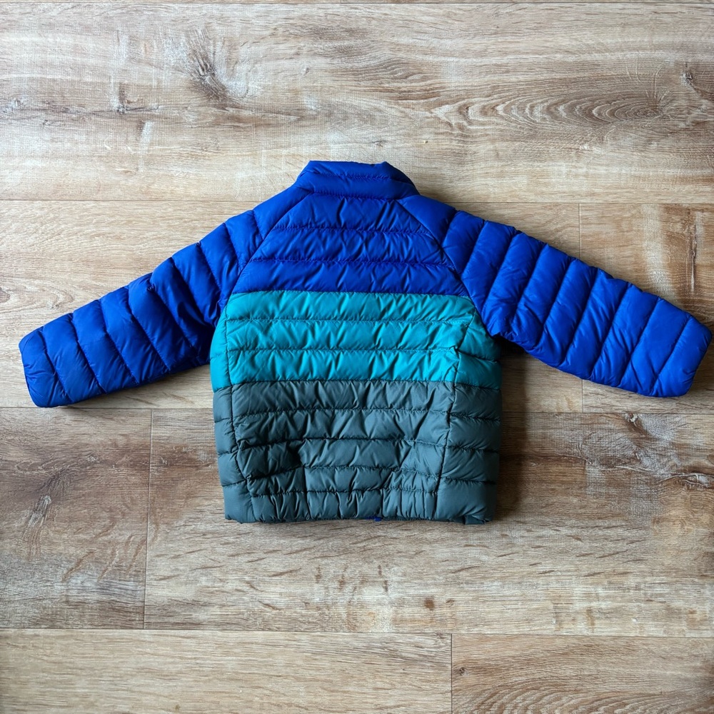 Blue and Gray Puffer Jacket - Picture 2 of 3